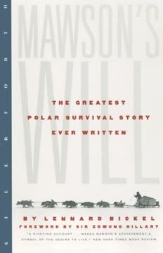 Mawson&#039;s Will Summary